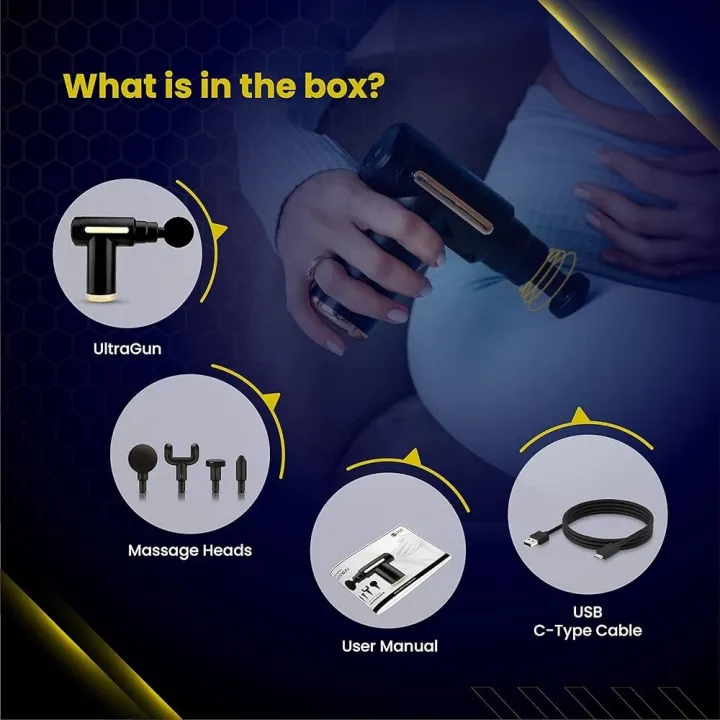 Portable Electric Fascia Gun – Handheld Body Massager view 4
