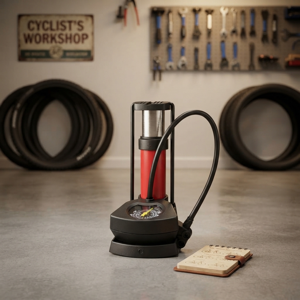 Professional Bicycle Air Pump with Pressure Gauge (Random Color) view 2