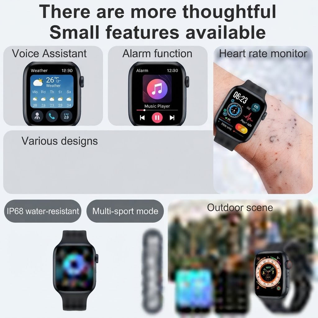 Ultra 3 Pro Smart Watch with 7 Strap Combo | Bluetooth Calling Smartwatch for Men & Women with Fitness Tracker, Heart Rate Monitor & Wireless Charging. view 5