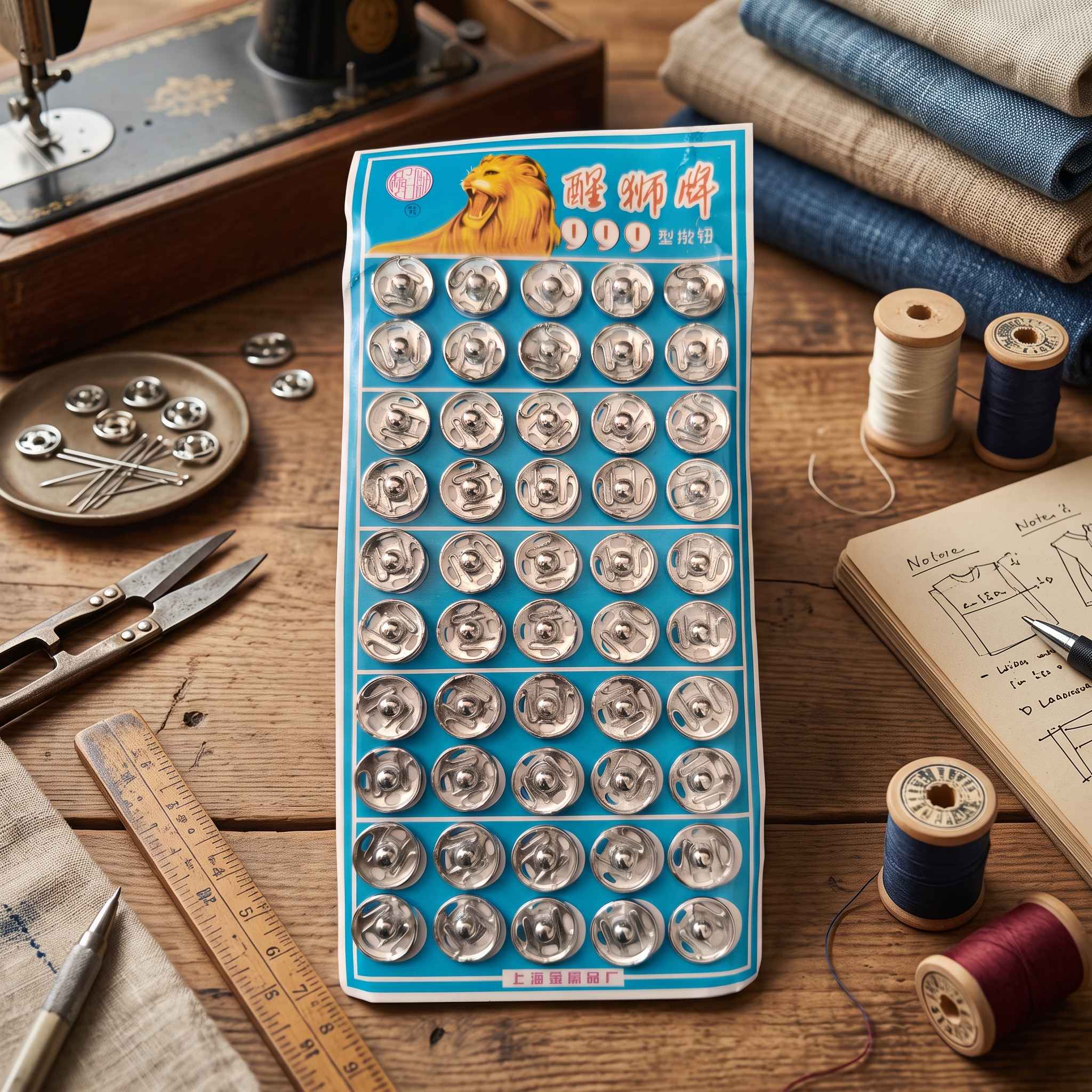 999 Model Large Size Spring Press Stud Buttons view 2