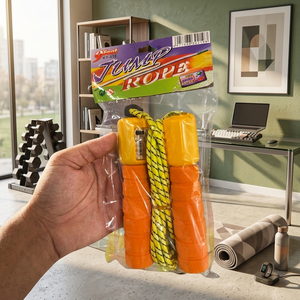 Jump Rope With Digital Counter Fitness Skipping Rope With Comfortable Foam Handles For Kids And Adults