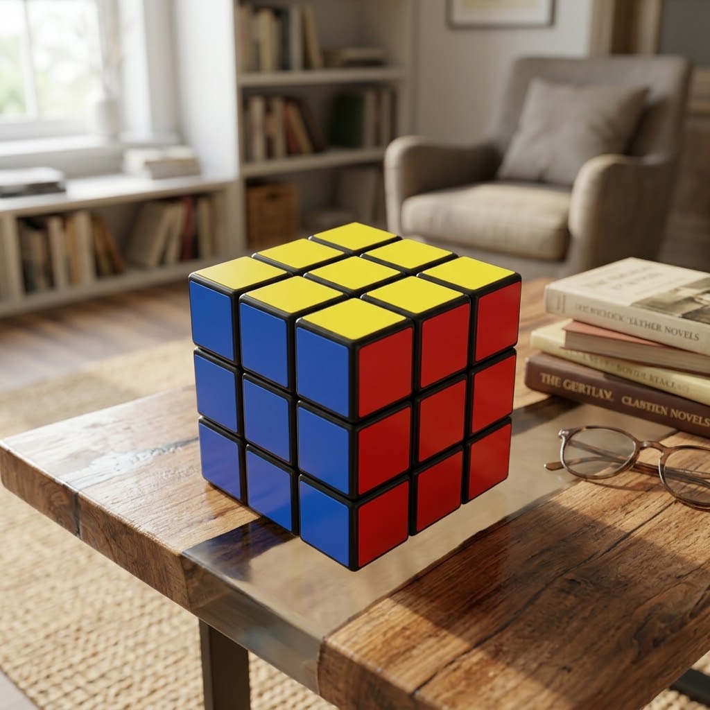 Standard 3x3 Speed Rubik's Cube Puzzle – Smooth Turning Brain Teaser Toy