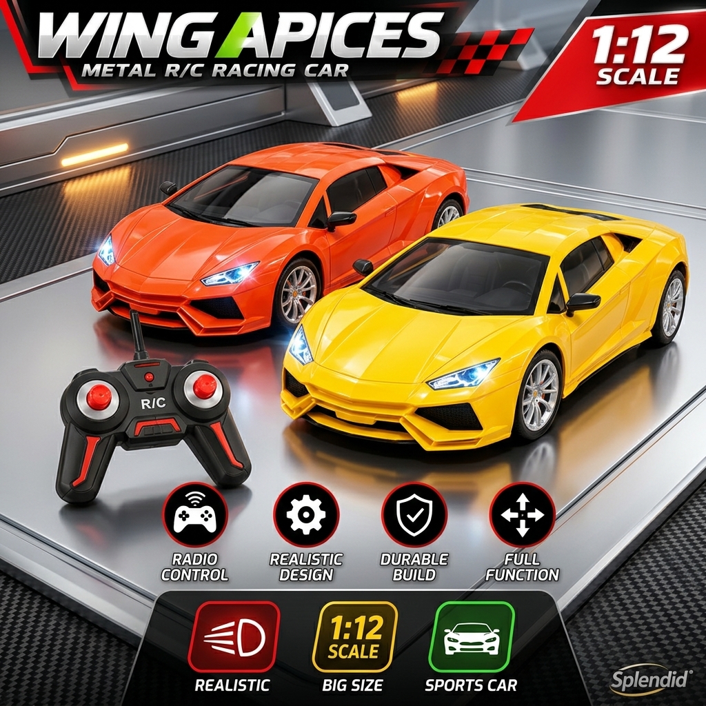 1:12 Scale High-Speed Rechargeable Lamborghini Urus Remote Control RC Car – 4WD Off-Road Concept SUV Toy with LED Headlights, Steering Wheel Remote & Opening Doors for Kids & Collectors - Random Color view 2