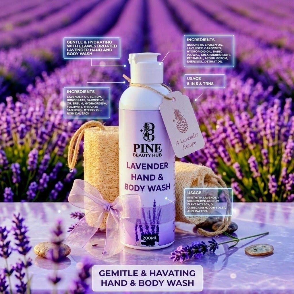 Gentle & Hydrating Lavender Hand & Body Wash (200ml)