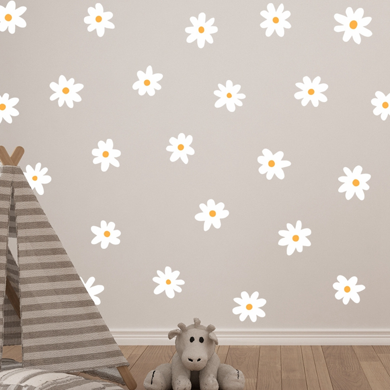 Decorative Daisy Flower Wall Stickers view 2