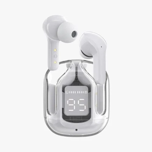 Air31 TWS Earbuds Wireless Bluetooth Transparent Charging Case Headphones - Random Colour view 2