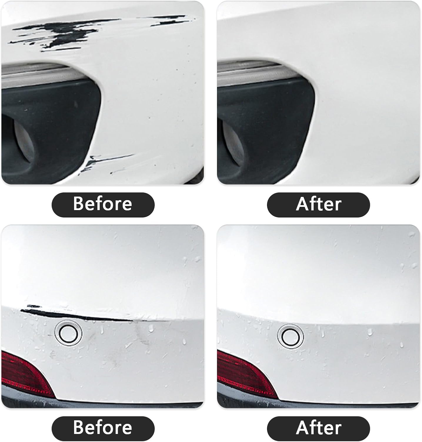 Car Scratch and chipping paint, pencil paint with brush