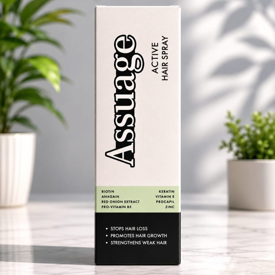 Assuage Active Hair Spray For Anti Hair Fall Scalp Care Treatment - 100ML