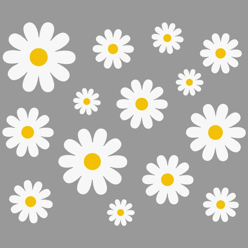 Decorative Daisy Flower Wall Stickers view 4
