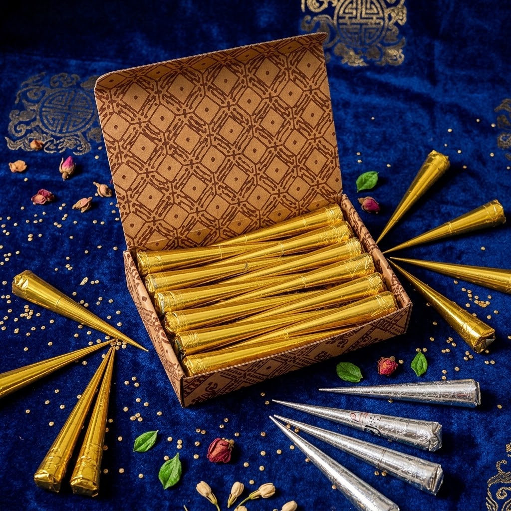 Premium Quality Mehndi Cone – 100% Chemical-Free for Dark, Long-Lasting Stain view 2