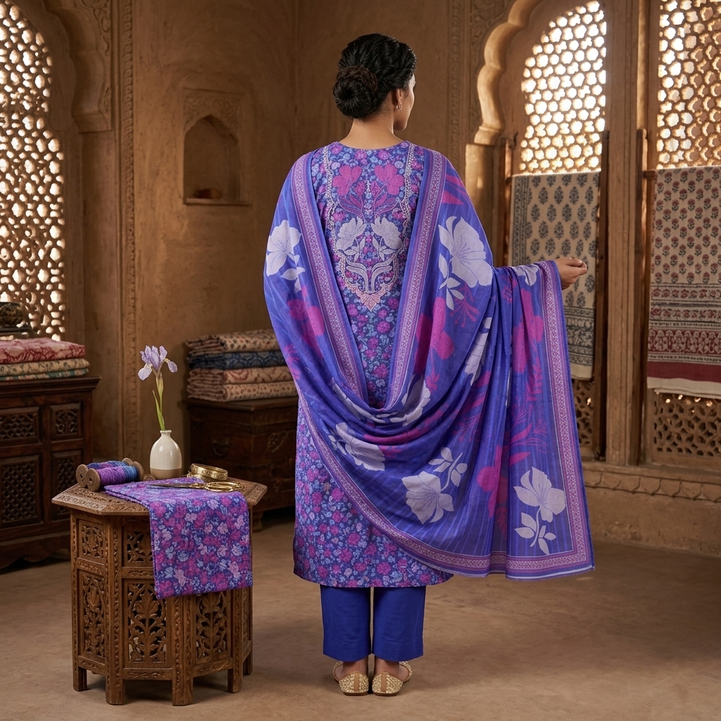 Asim Jofa Winter Collection Dhanak 3-Piece Suit view 2