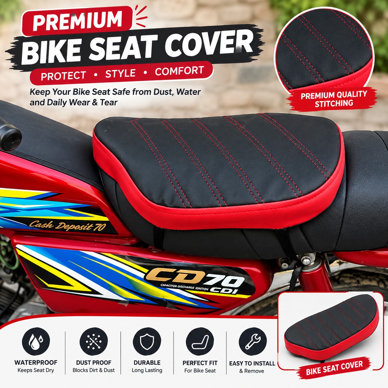 Bike Seat Cushion view 2