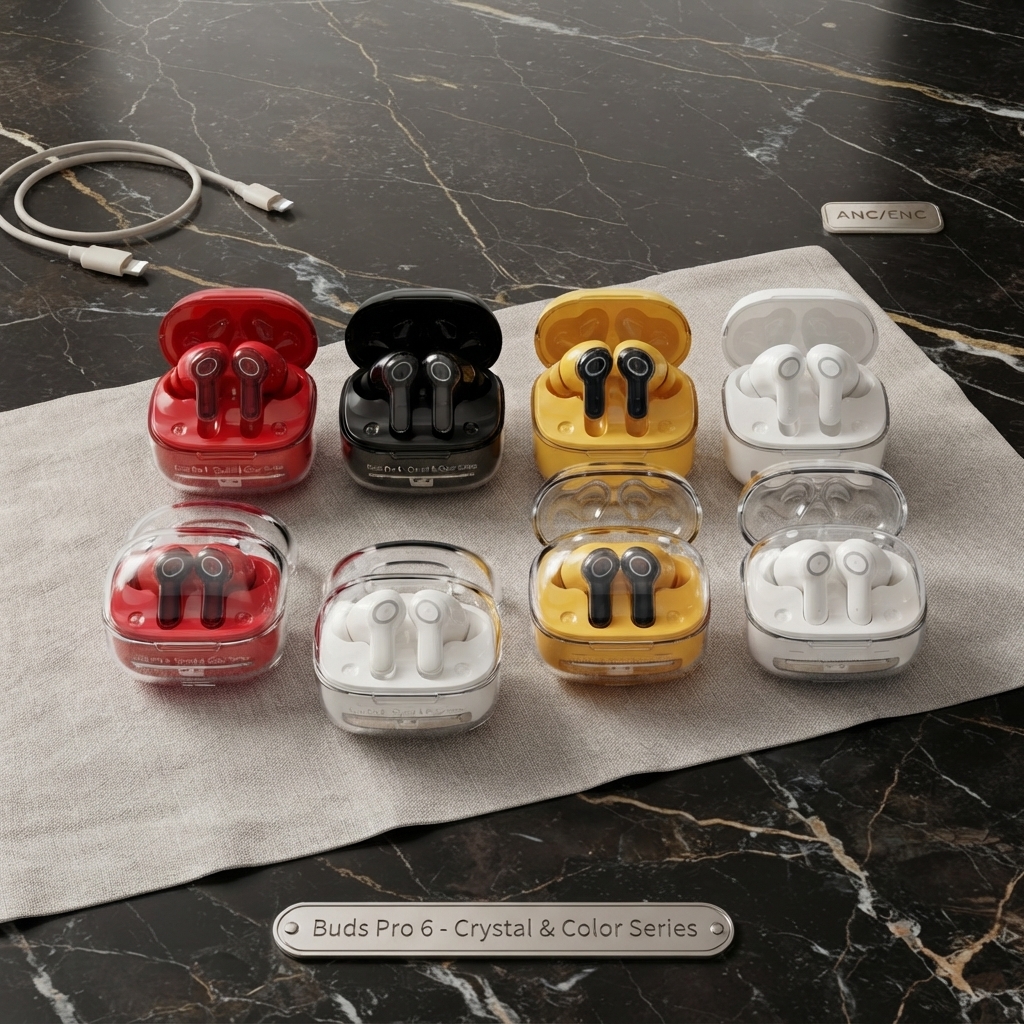 Buds Pro 6 Wireless Earbuds - ANC/ENC | Random Color view 2