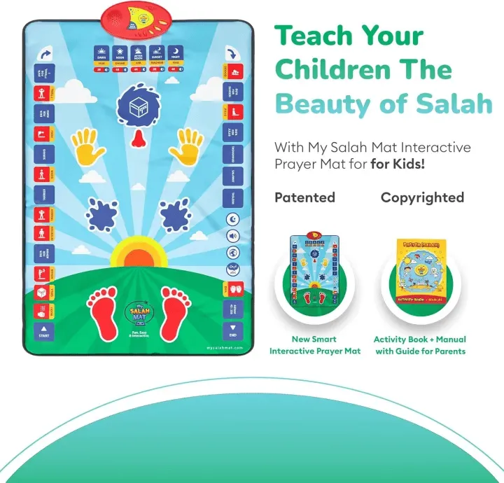 Kids Educational Prayer Mat – Interactive Namaz Learning Mat view 3