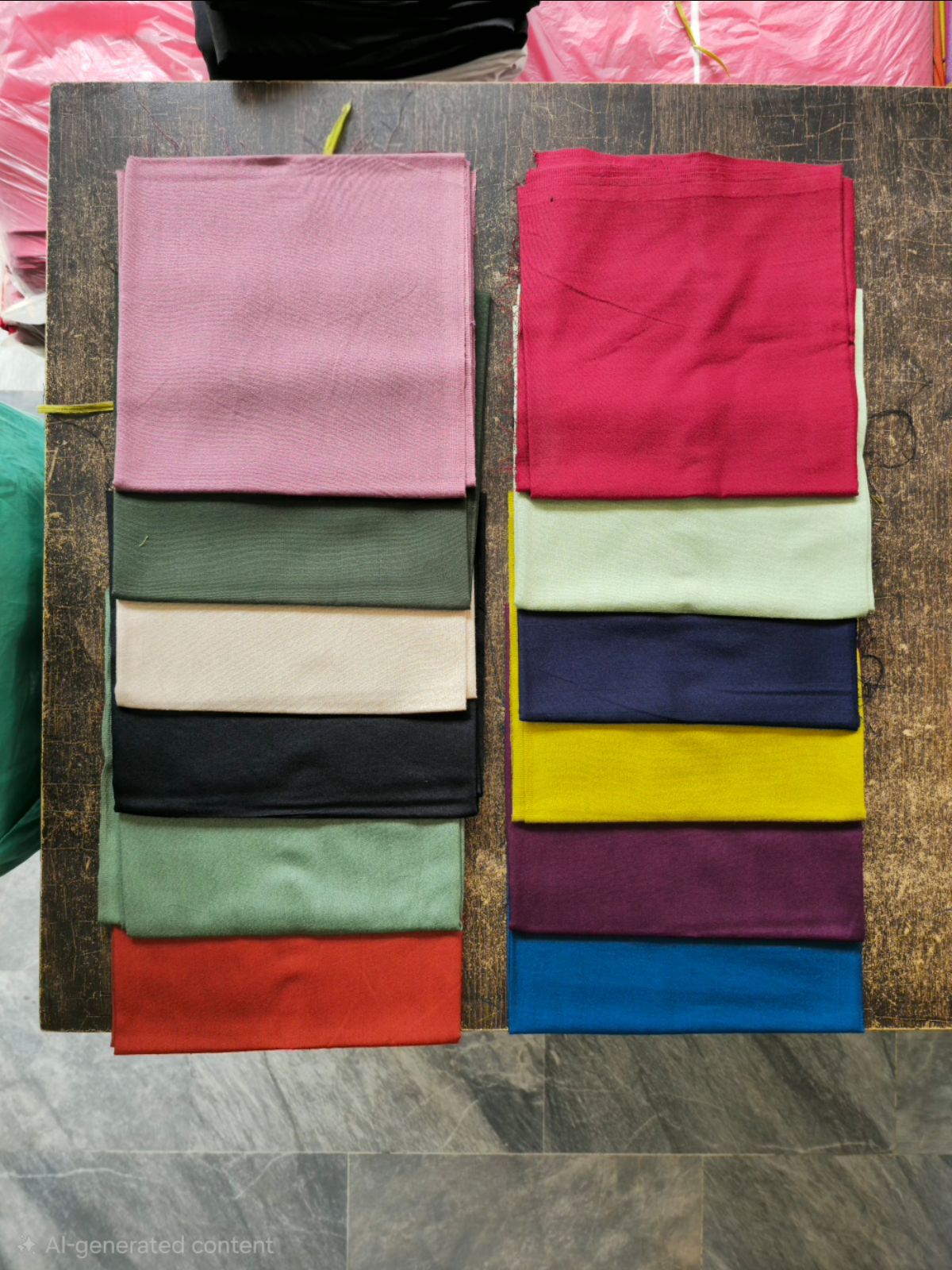 90/70 Staple Crinkle (Crunddi) Fabric – Premium Unstitched Dress Material for Dupattas & Suits Random Color view 4