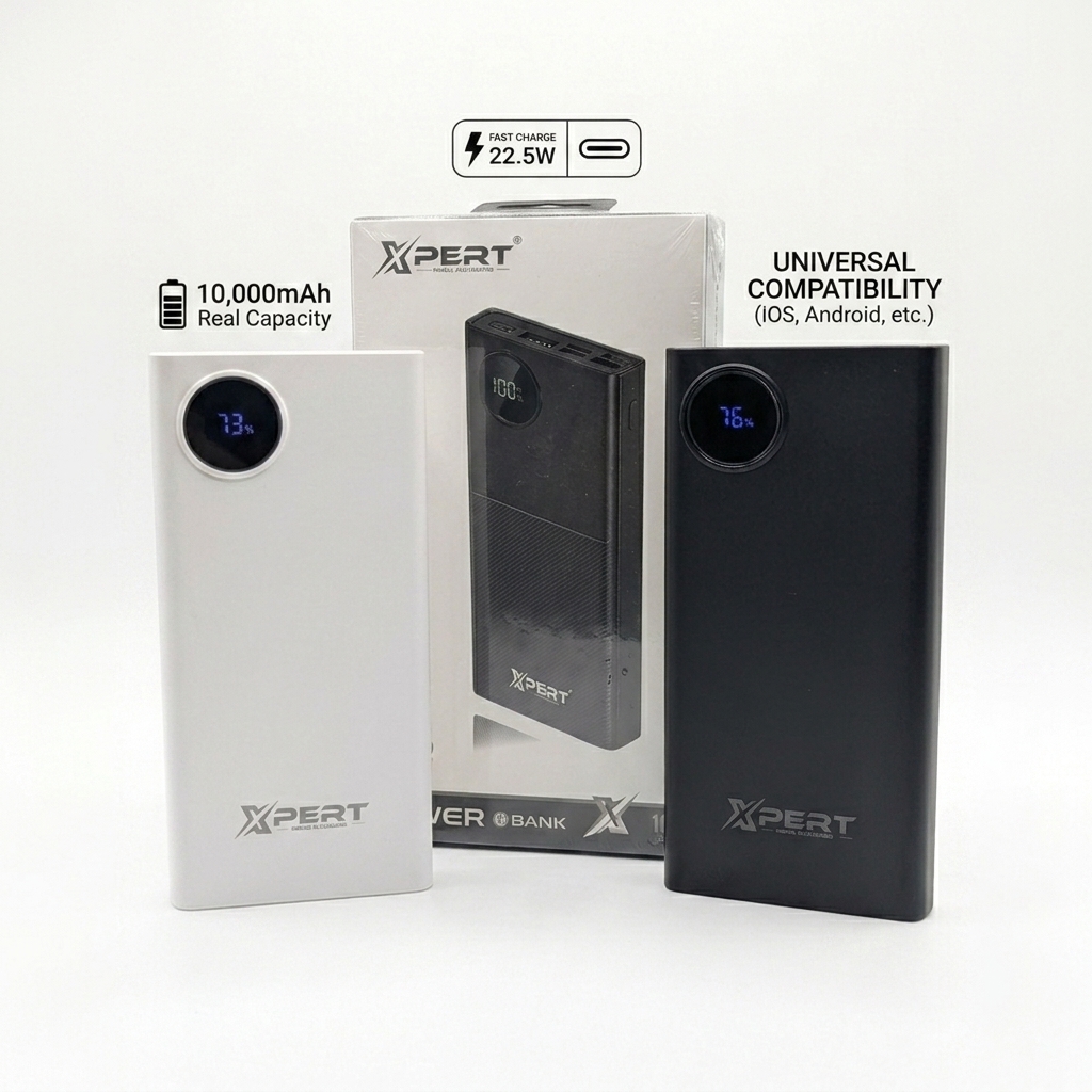 Xpert 10000mAh 22.5W Fast Charge Power Bank Portable Charger view 3
