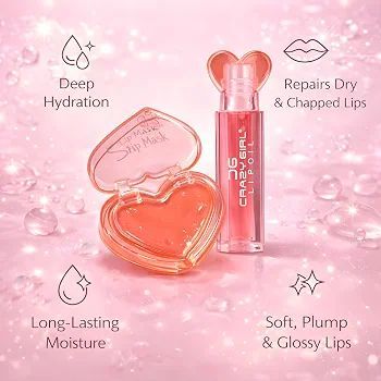 Crazy Girl 2 In 1 Lip Oil + Lip Mask view 2