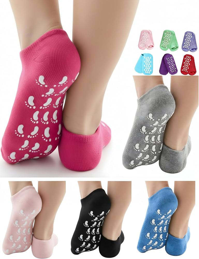 High Quality Moisturizing Gel Socks - 1 Pair - MultiColor view 4