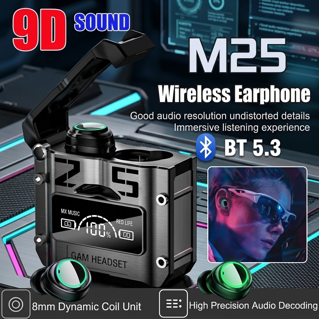 M25 Wireless Bluetooth Gaming Headset