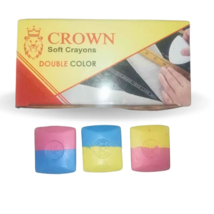 CROWN Tailor Soft Crayons (Double Color) - 10 Pieces view 5