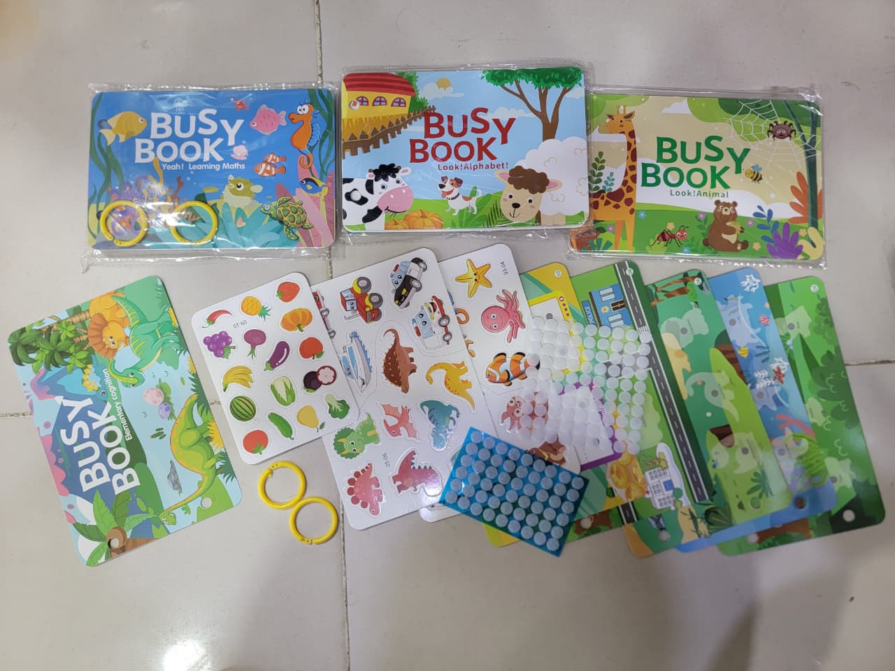 Preschool Busy Book for Kids 3+ | Reusable Learning Stickers, ABC Alphabet Book, Animal Shapes Matching, Vocabulary Building & Kindergarten Educational Activities view 5