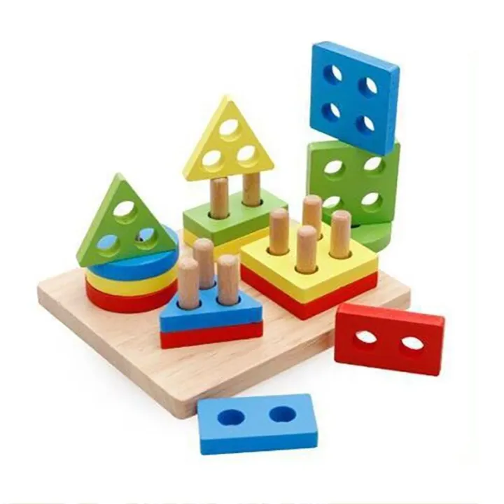 Wooden Shape Sorter Toy for Kids – Educational Shape Matching & Learning Puzzle view 2