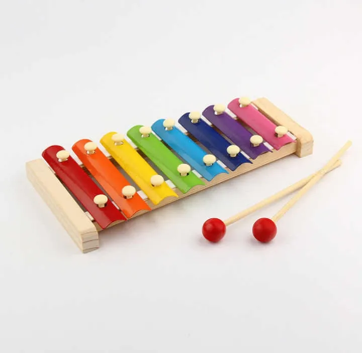 Wooden Xylophone for Kids – 8-Note Colorful Musical Instrument Toy view 2