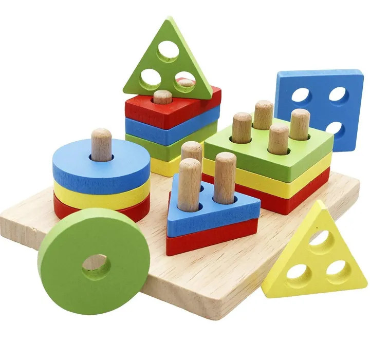 Wooden Shape Sorter Toy for Kids – Educational Shape Matching & Learning Puzzle