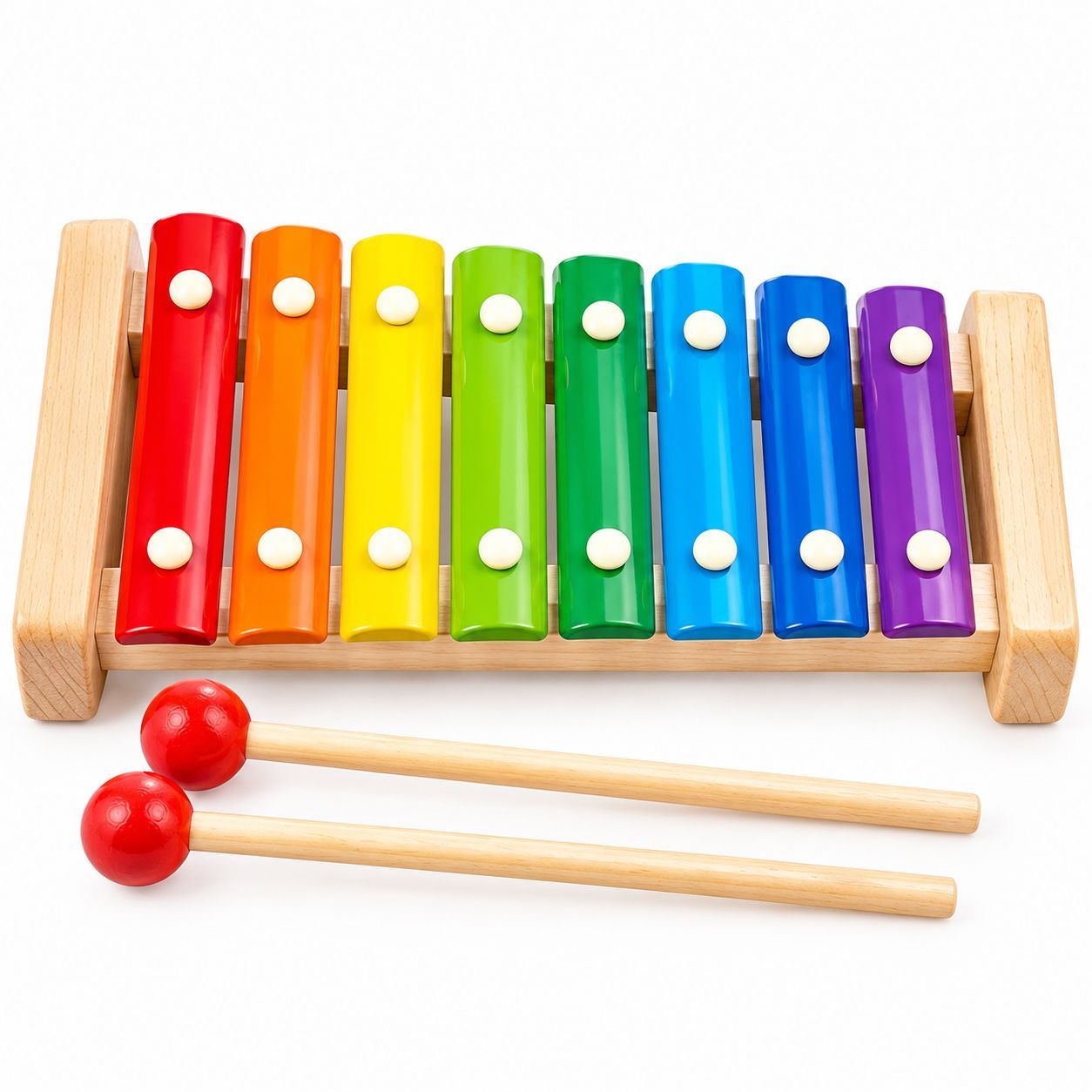Wooden Xylophone for Kids – 8-Note Colorful Musical Instrument Toy
