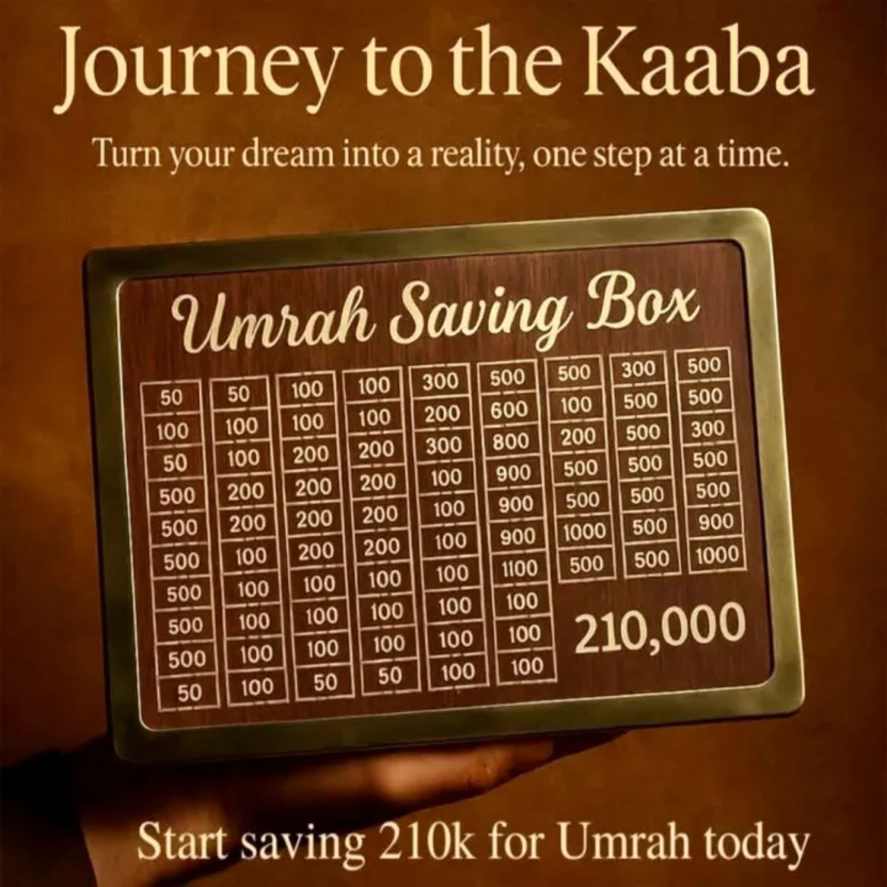 Umrah Saving Box - 210,000 Saving Goal view 4