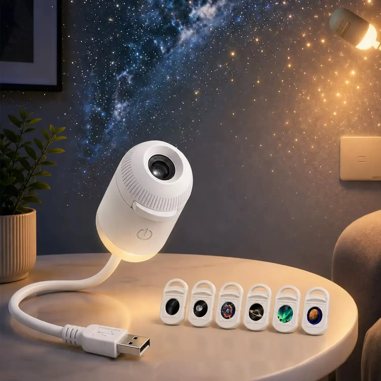 USB Flexible Galaxy Star Projector Lamp view 2