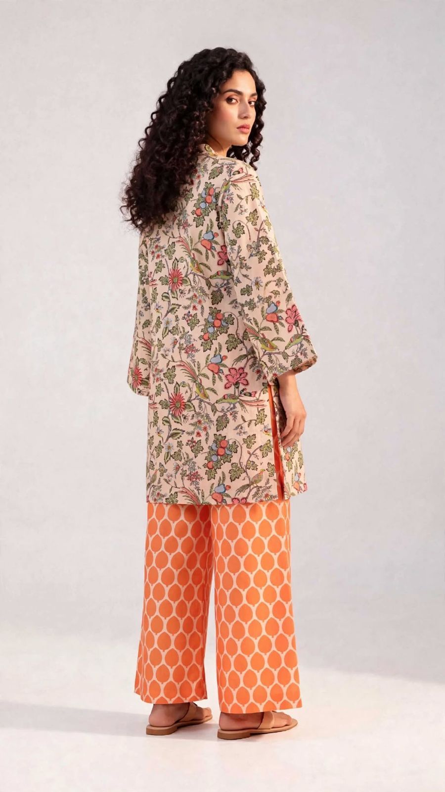Women’s Lawn 2-Piece Pret Stitched Co-Ord Set/Kameez Shalwar - Apparel And Fashion Accessory view 2