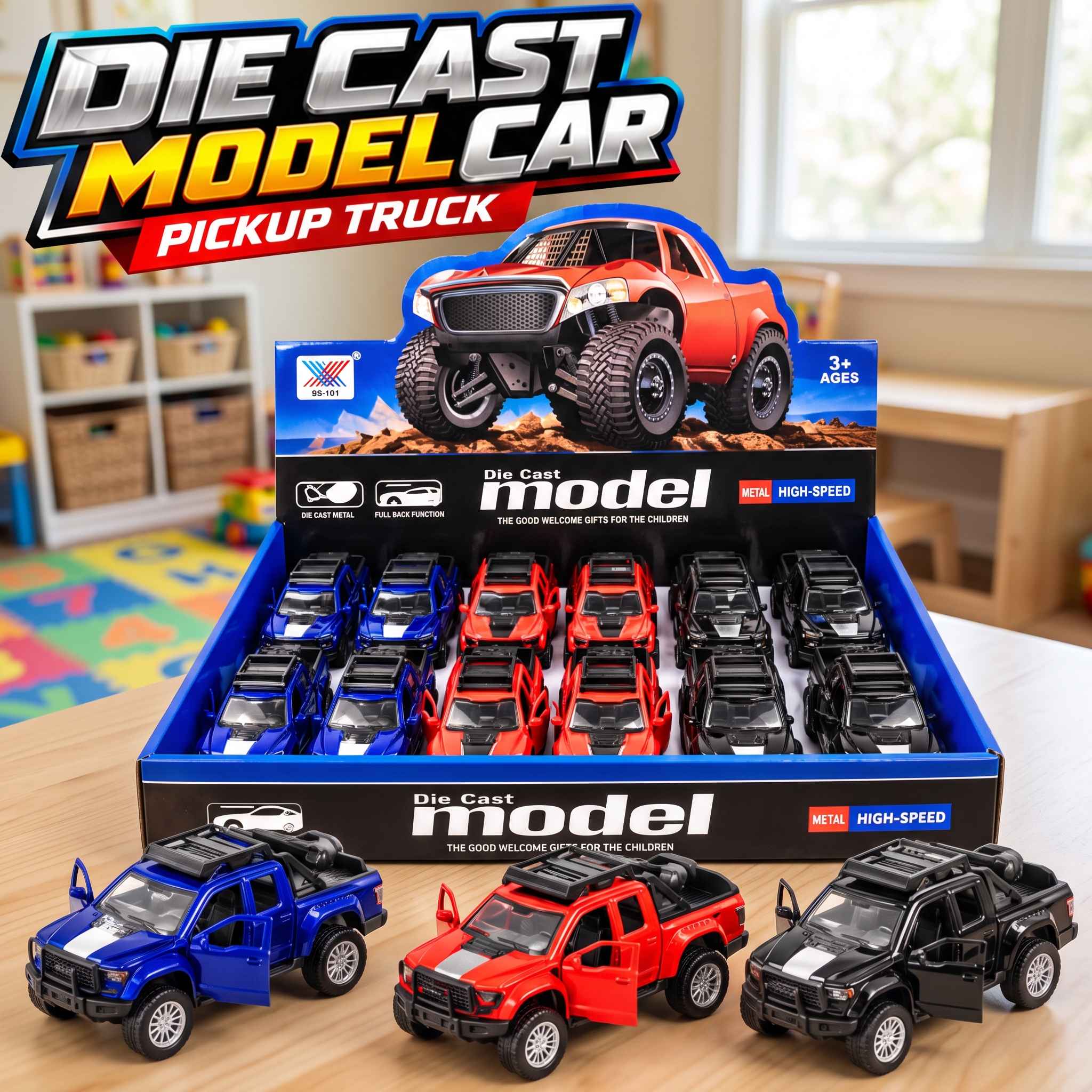 Die Cast Metal Pickup Truck Toy view 4