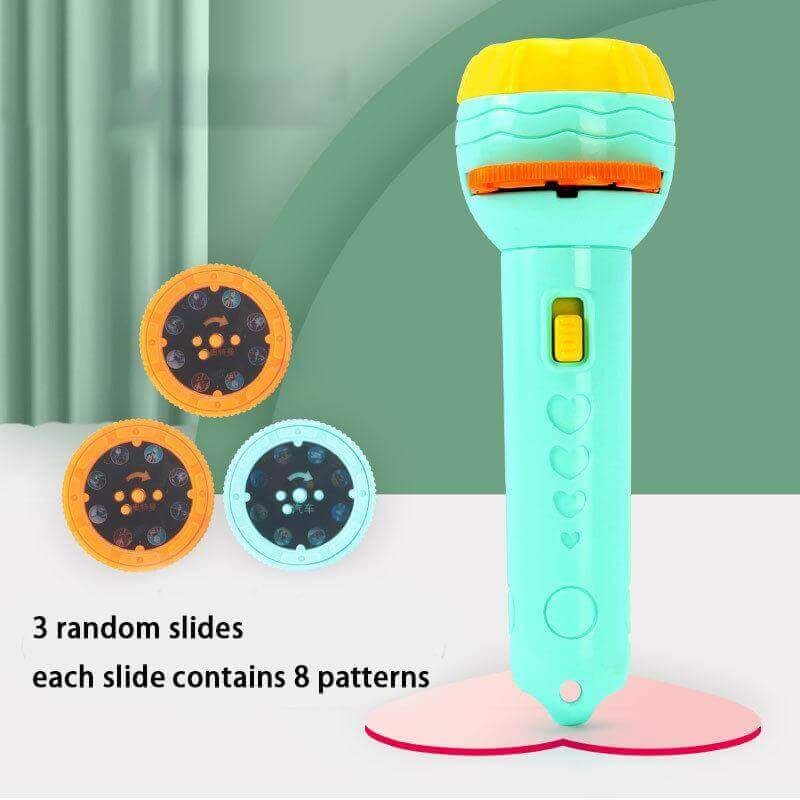 Kids Projector Torch Light – Fun Learning & Story Projection Toy Night Light - 3 Disc 28 images Random Color view 3