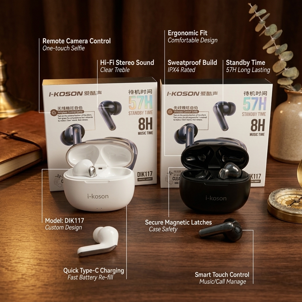 i-KOSON DIK117 Wireless Earbuds view 2