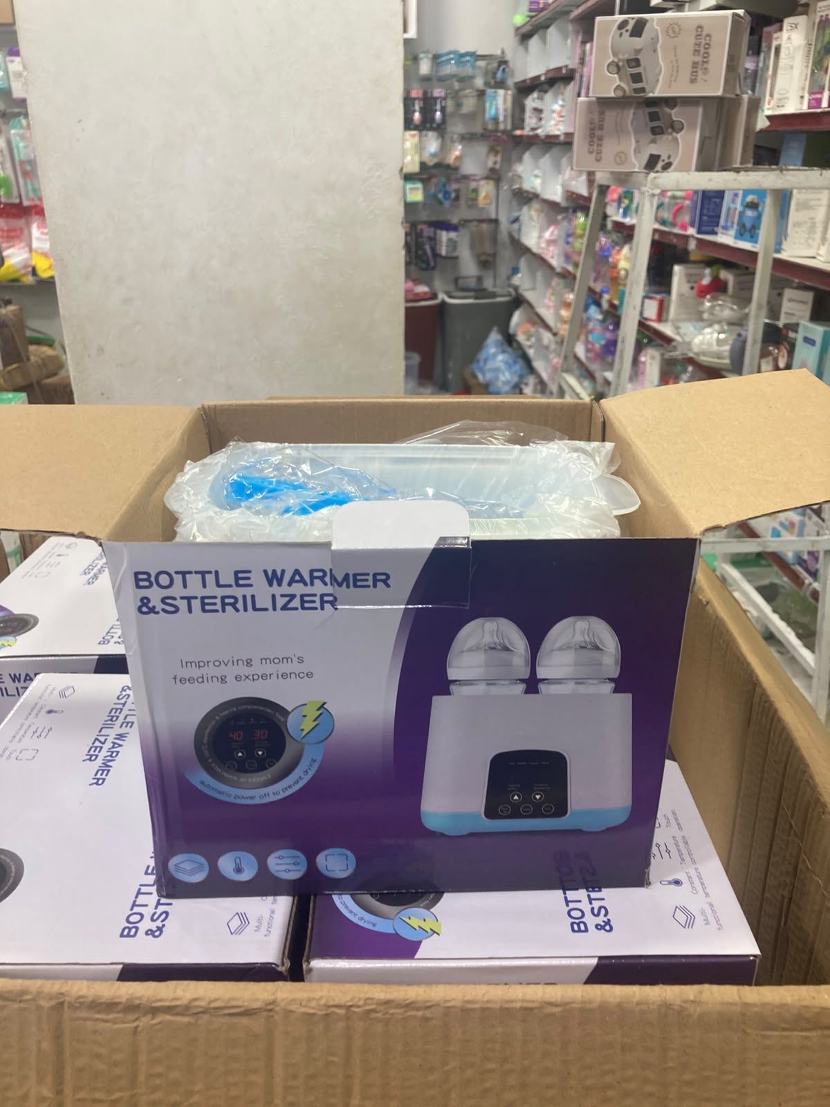 2-in-1 Double Baby Bottle Warmer & Steam Sterilizer with Digital Display and Remote Control view 4