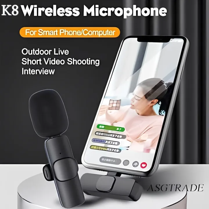 K8 Wireless Microphone for Smartphones view 3