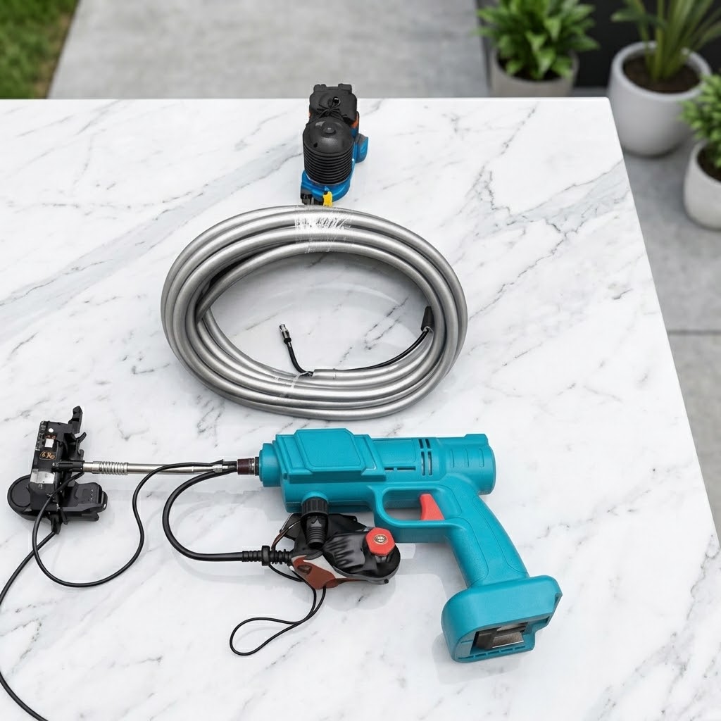 Cordless High Pressure Cleaning Gun 48V with 2 Batteries view 2