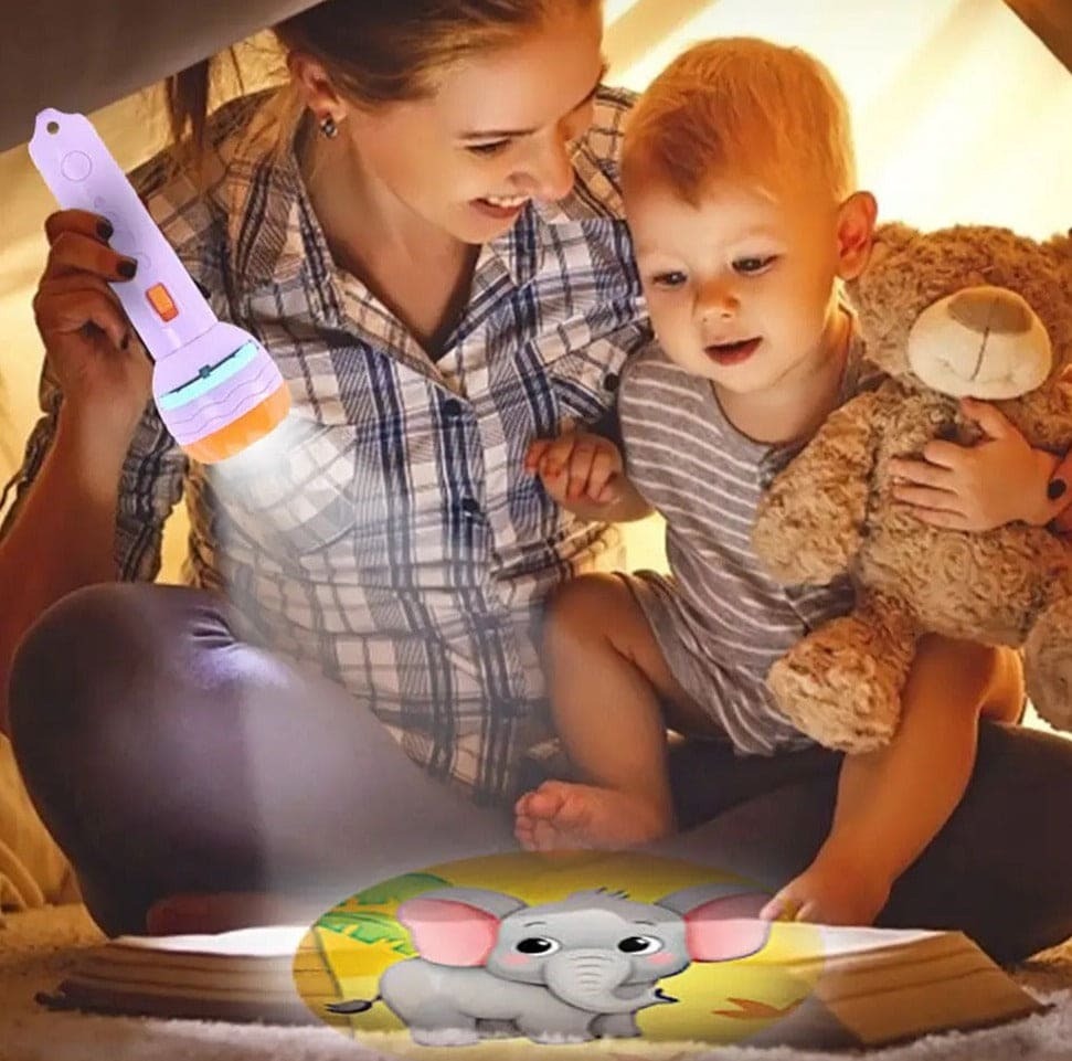 Kids Projector Torch Light – Fun Learning & Story Projection Toy Night Light - 3 Disc 28 images Random Color view 4