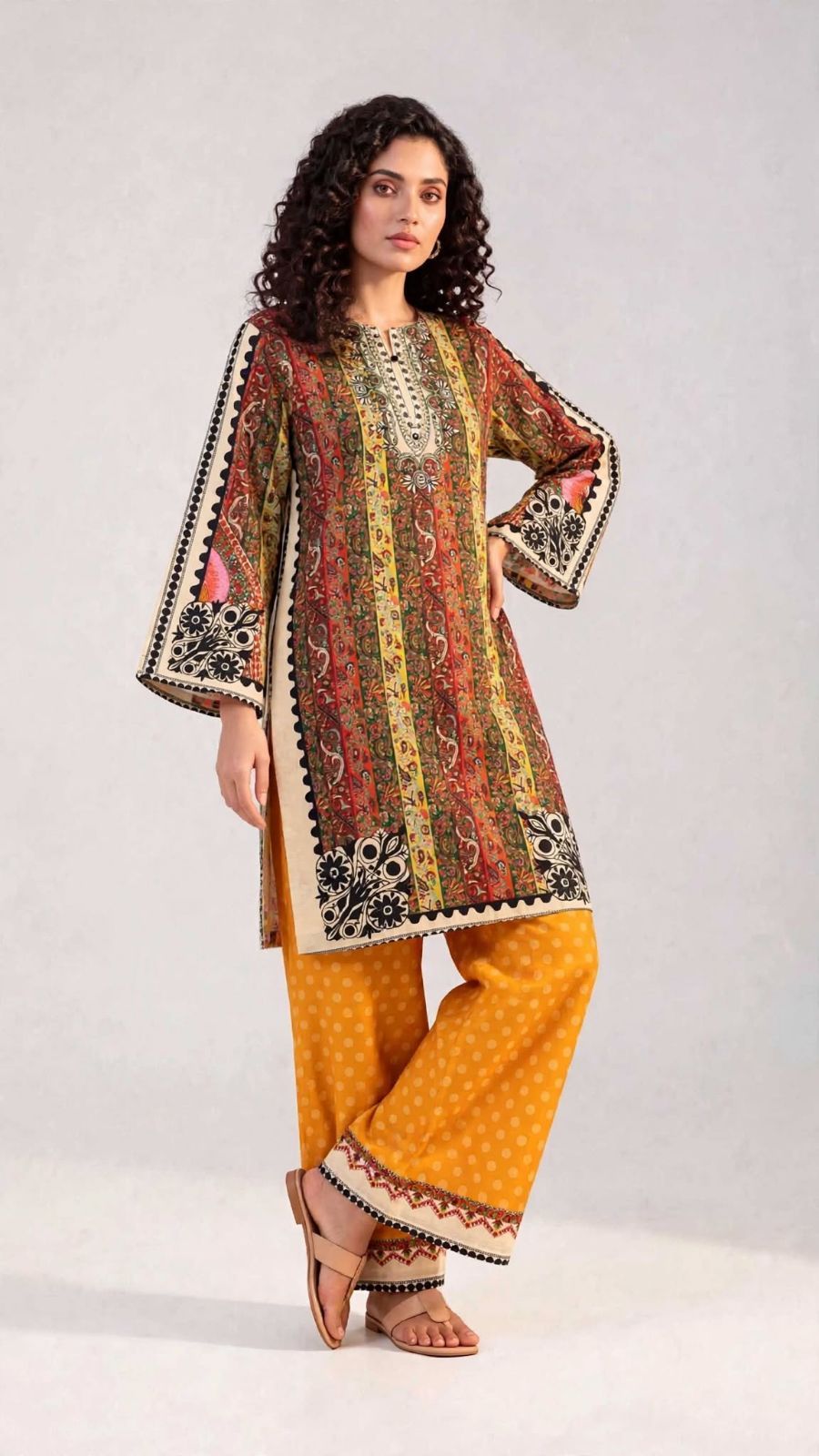 Women’s 2-Piece Pret Stitched Co-Ord Set/Kameez Shalwar view 2