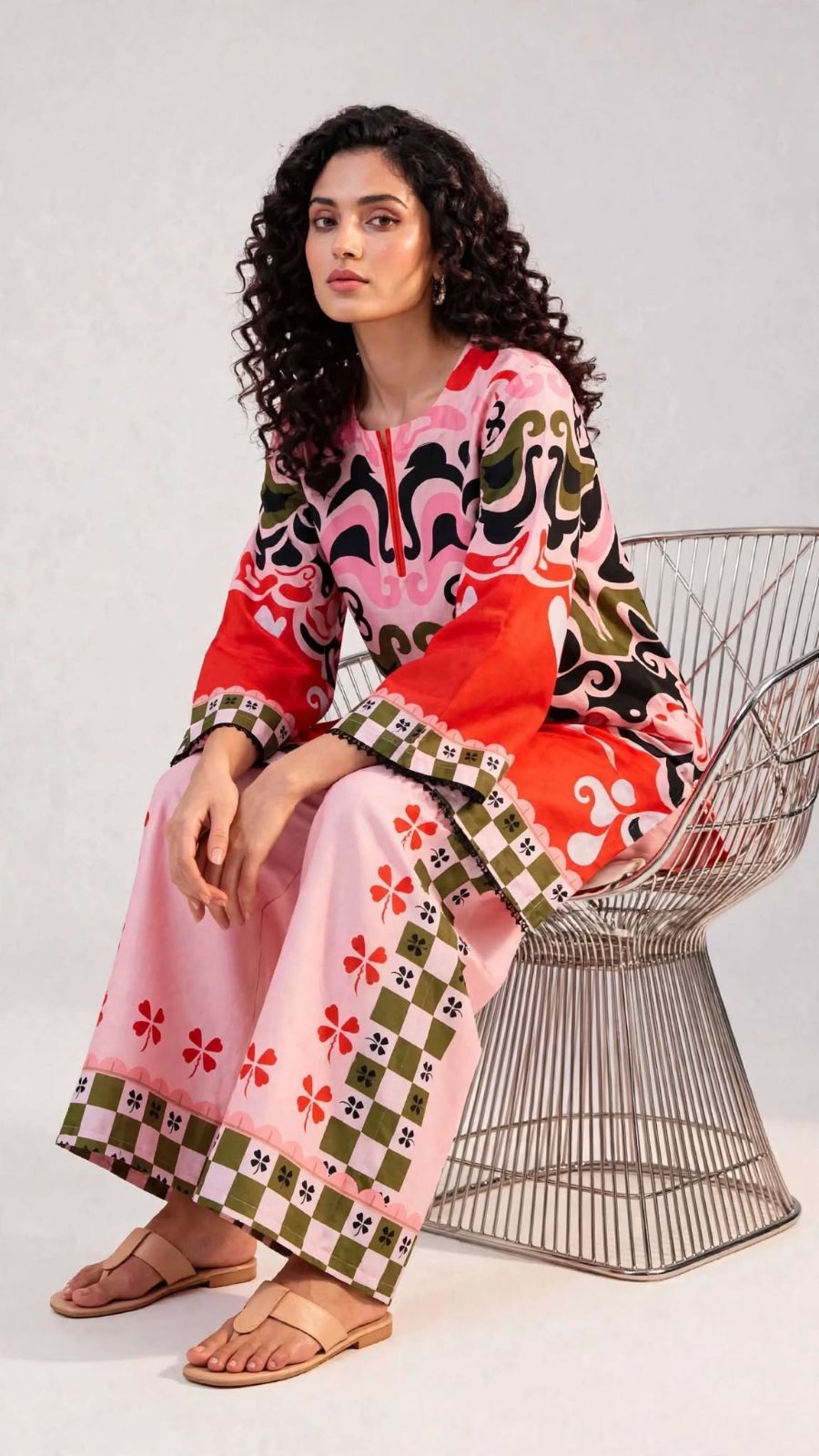 Women’s 2-Piece Pret Stitched Co-Ord Set/Kameez Shalwar view 2
