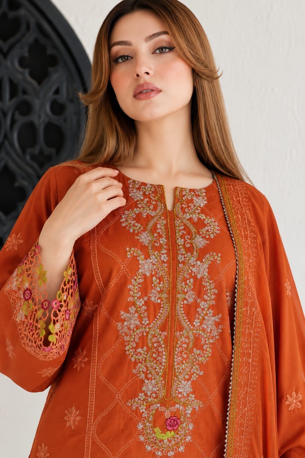 MARIA.B Ready-to-Wear 3-Piece Winter Dhanak Suit view 2