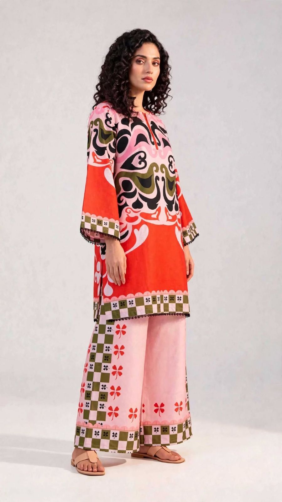 Women’s 2-Piece Pret Stitched Co-Ord Set/Kameez Shalwar view 5