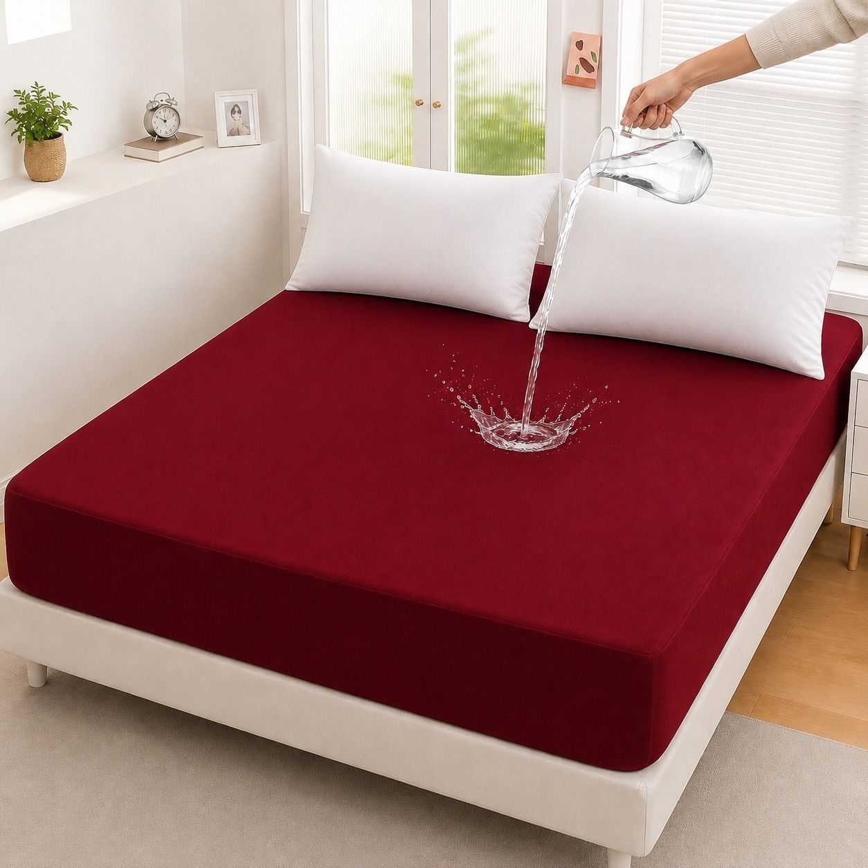Micro Fitted Waterproof Mattress Cover & Protector – Dust Mite Proof & Machine Washable view 5