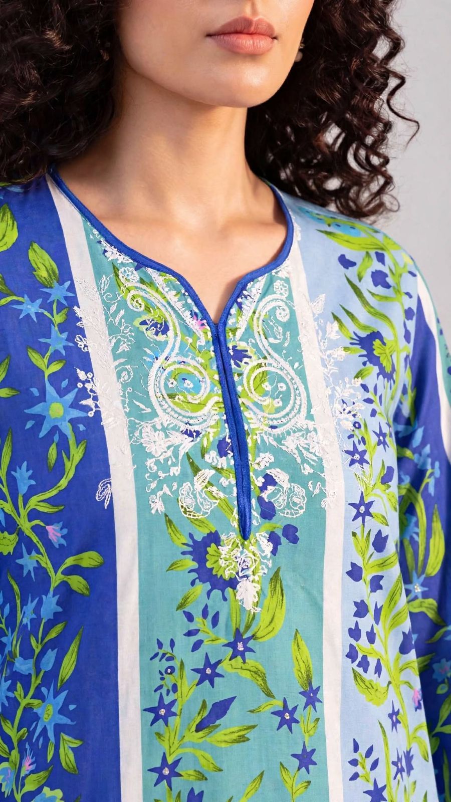 Women’s 2-Piece Pret Stitched Lawn Co-Ord Set/Kameez Shalwar Fashion And Apparel Accessory For Party And Festivals view 3