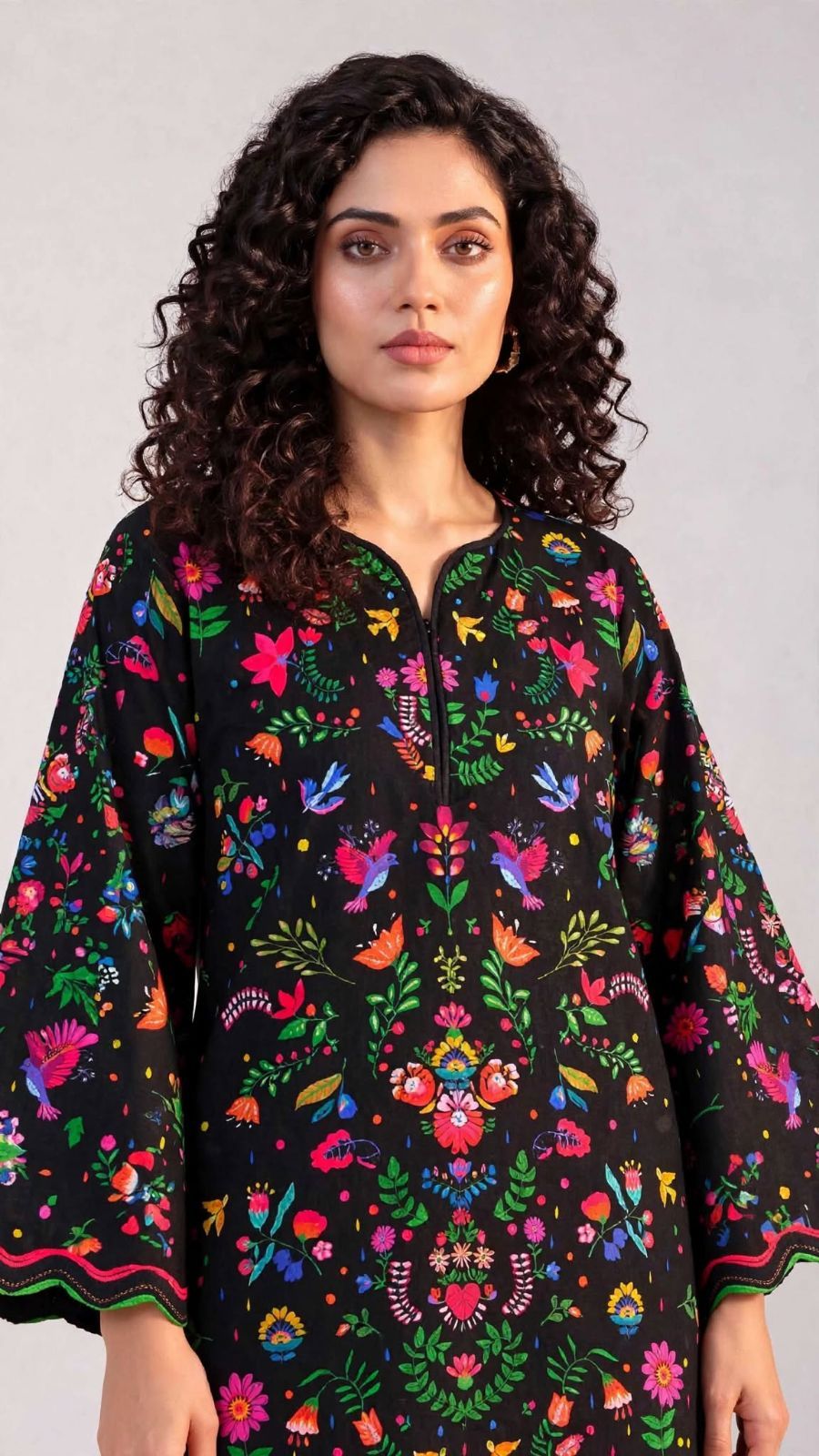 Women’s 2-Piece Pret Stitched Co-Ord Set/Kameez Shalwar Lawn Fabric - Fashion And Apparel Accessory