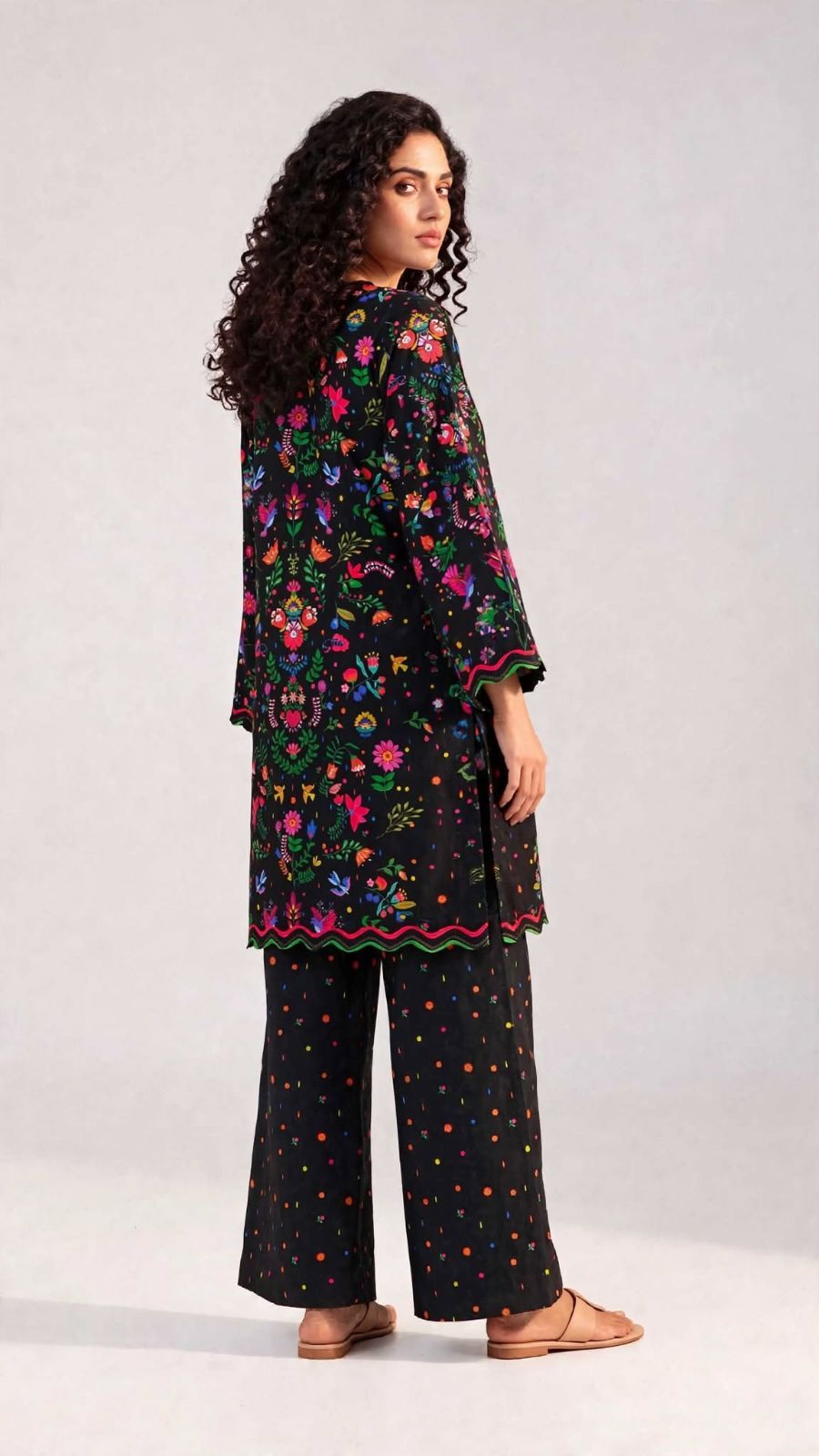 Women’s 2-Piece Pret Stitched Co-Ord Set/Kameez Shalwar Lawn Fabric - Fashion And Apparel Accessory view 4