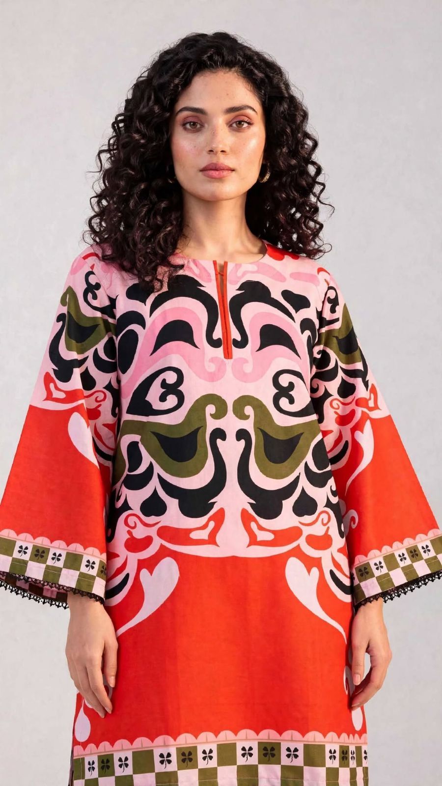 Women’s 2-Piece Pret Stitched Co-Ord Set/Kameez Shalwar view 3