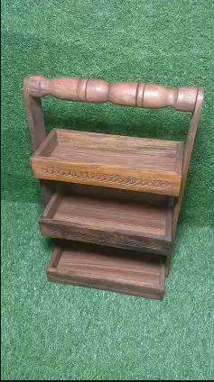 3-Tier Wooden Spoon & Cutlery Stand view 5