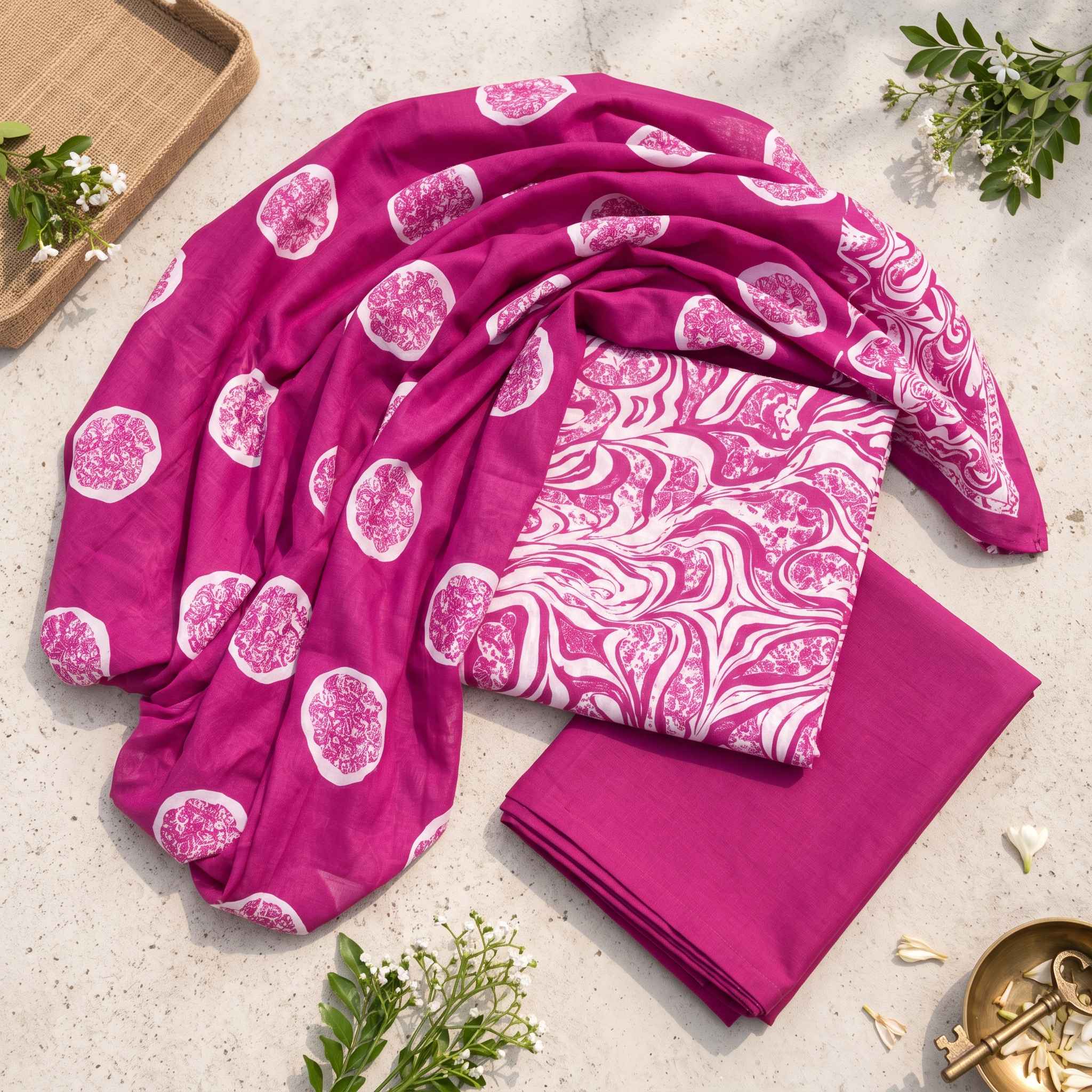 Palwasha by Areeba Arts Premium 3-Piece Unstitched Lawn Suit – Printed Lawn Shirt, Lawn Voil Dupatta & Printed Trouser view 2